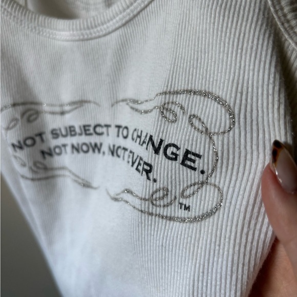 Jack Daniels Grunge/Y2K White Women's Tank Top - Picture 3 of 7